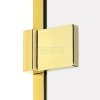 NEW TRENDY Kabina prysznicowa drzwi uchylne AVEXA GOLD SHINE Linia Platinium 110x120x200 EXK-1853/EXK-1859